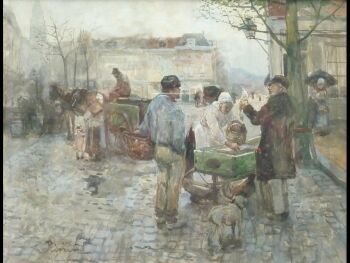 Selling Fish by Adriaan la Riviere