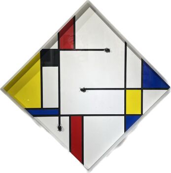 Tribute to Mondriaan - Piet 3 by Jean-Luc Maniouloux