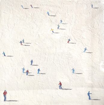 Shadows on White small III by Eline de Jonge