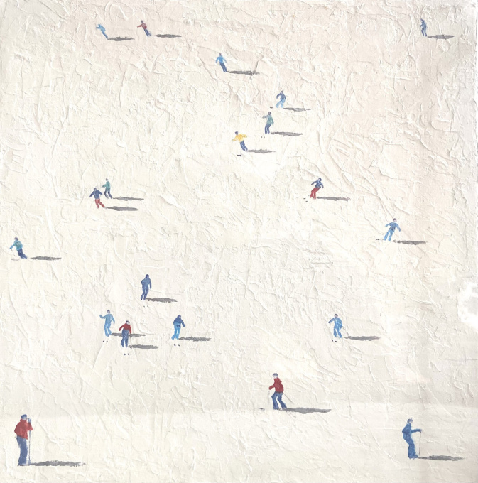 Shadows on White small III by Eline de Jonge