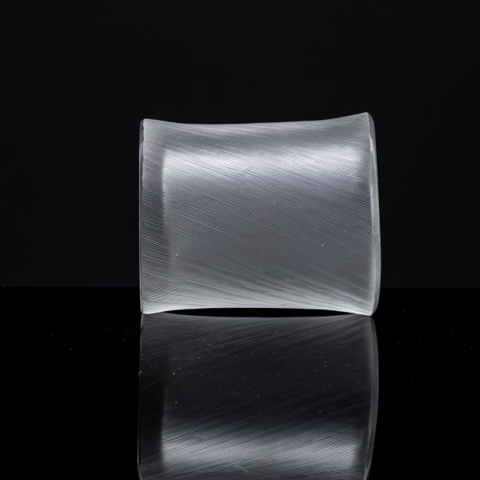 A comb-cut crystal Art object, model 3534 – Iittala Finland by Tapio Wirkkala
