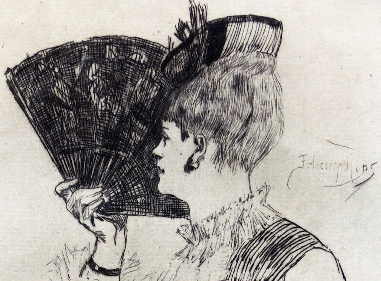 Félicien Rops, Manette Salomon or Parisine, 1867