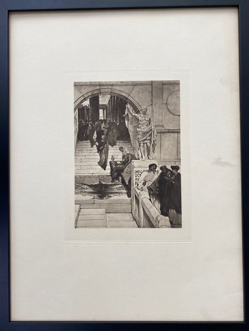 AN AUDIENCE AT AGRIPPA'S by Lawrence Alma-Tadema