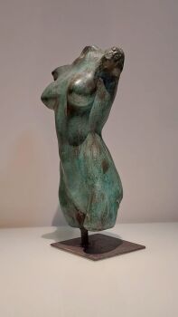 Torso bronze by Ruudt Wackers