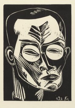 Selbstbildnis / Self-Portrait by Conrad Felixmüller