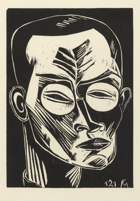 Selbstbildnis / Self-Portrait by Conrad Felixmüller