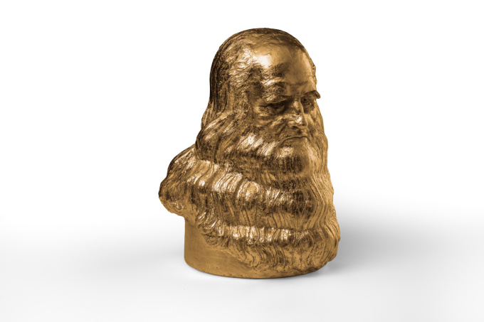 San Leonardo da Vinci - gold leaf by Eleonora Francioni Antonio Mastromarino
