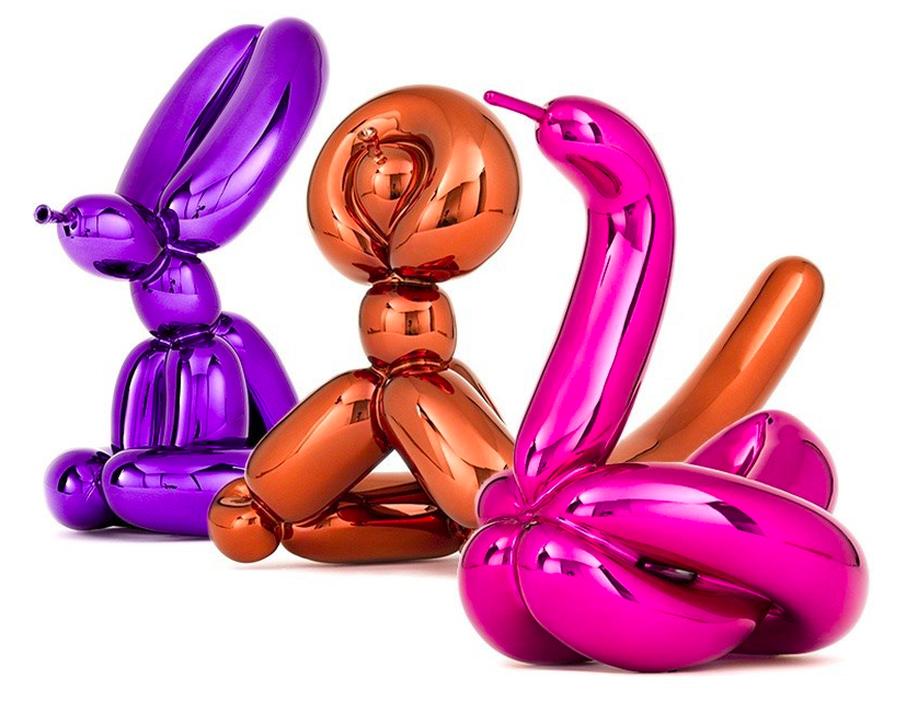Beispiel f&uuml;r Neo-Pop-Art: &bdquo;Balloon Animals&ldquo; von Jeff Koons, erh&auml;ltlich bei Gallerease