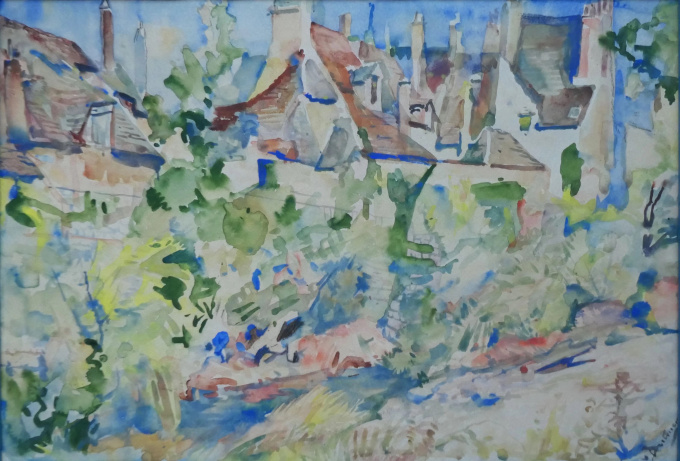 Dorpje in Frankrijk by Erasmus Dülmen-Krumpelmann