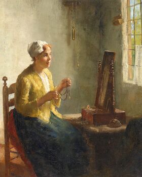 VROUW VOOR DE SPIEGEL by Bernard de Hoog