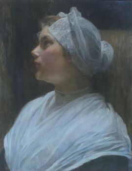 Weesmeisje by Nicolaas van der Waay