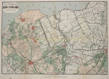 “Wandelkaart door het Gooi-Eemland en Omstreken” by Artista Desconhecido