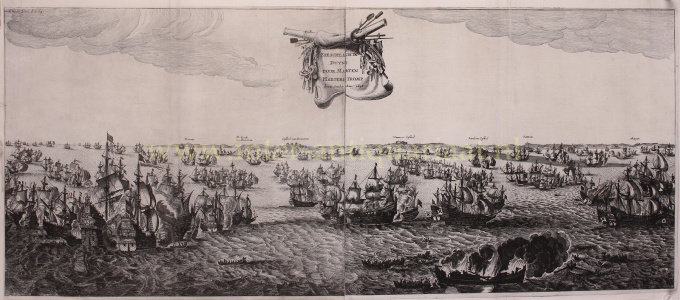 Battle of the Downs (1638) by Abraham de Verwer