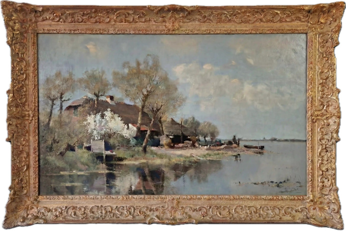 Lentedag in het Hollandse polderlandschap by Arend-Jan van Driesten