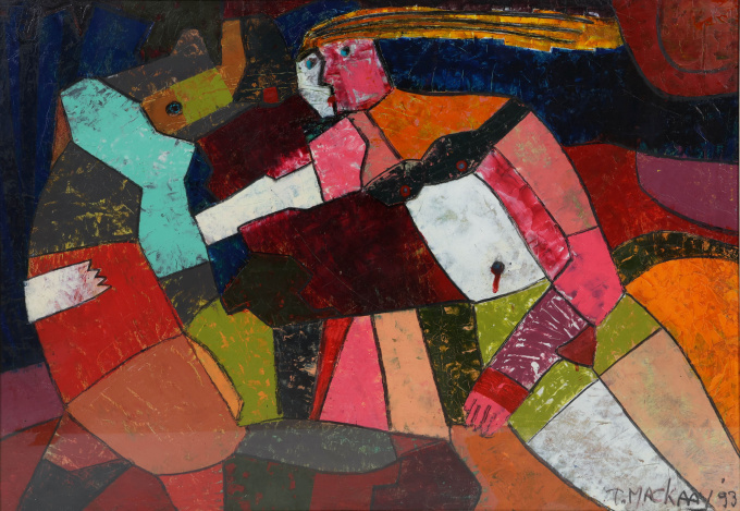Abstract figuur by Theo Mackaay