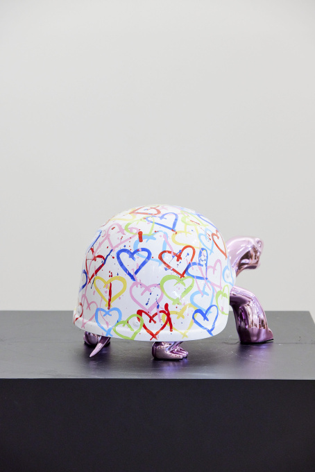 Heart Turtle Pink by Diederick Van Apple