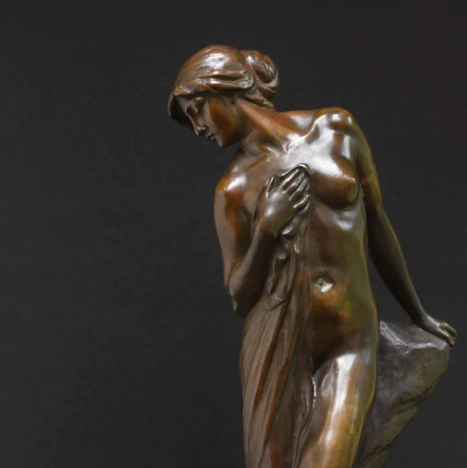 Bathing woman by Max Valentin