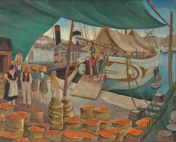 Débarquement des oranges, Marseille by Harmen Meurs