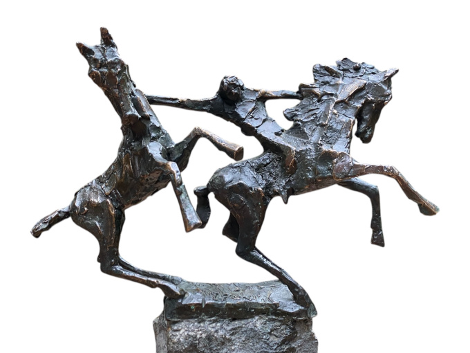 Amazone Twee Paarden by Jits Bakker