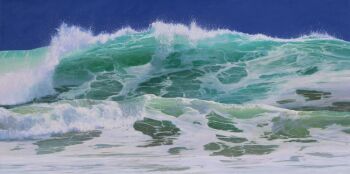 Erika Toliusis Waves of Awareness Original oil painting 90x182cm 2025 by Erika Toliusis