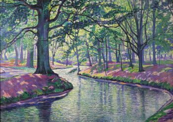 Boslandschap Overveen by Wim Schuhmacher