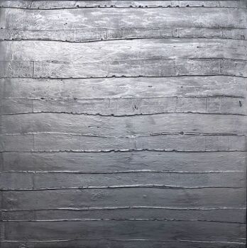 Sieben schmale waagrechte streifen by Rudi Stanzel