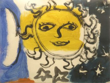'Zon, maan en de sterren' by Eugène Brands