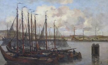De haven van Scheveningen by Cees van Waning