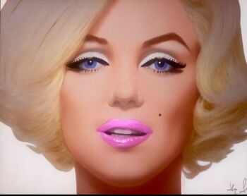 Monroe Close Up Sixties by Hayo Sol