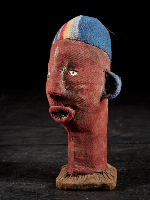 Collection of 20 Decorative and very Expressive Mudzini Reliquary Heads,Bembe People,DRC. by Unknown artist