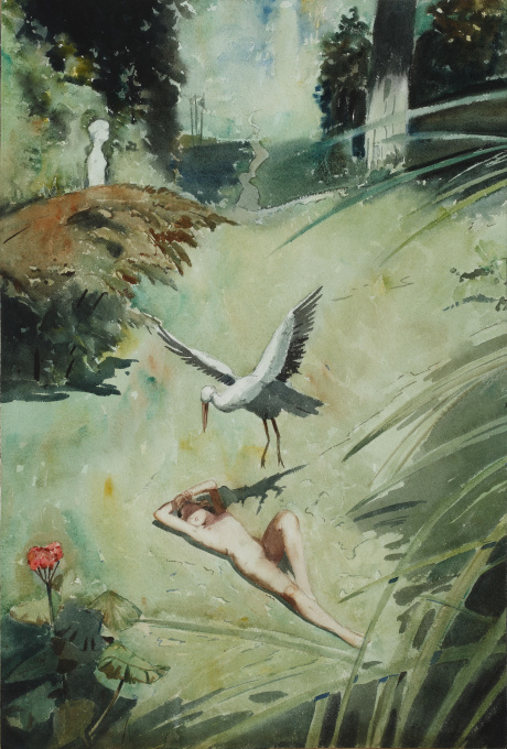 `Ooievaar` by Cornelis Kloos