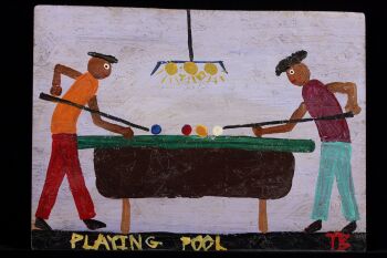 Playing Pool by Tim Brown