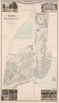 Haarlem, Haarlemmerhout - Van Baarsel & Tuyn after Ferdinand Joseph Nautz by F.J. Nautz