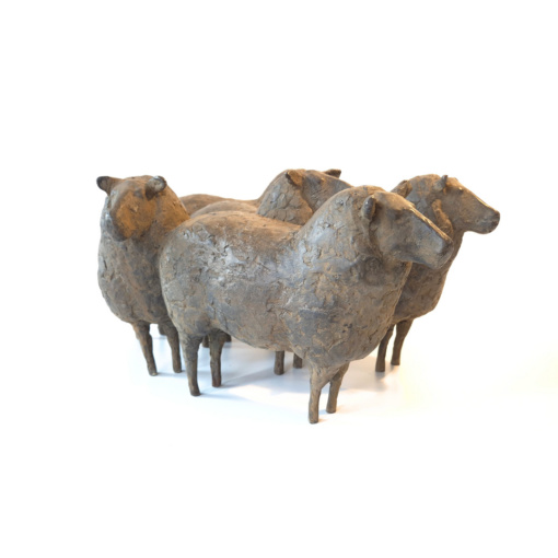 5 schapen by Gerard Brouwer