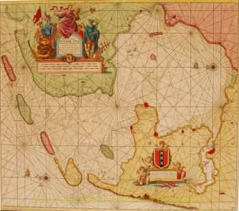 Zuiderzee antieke zeekaart by Johannes van keulen