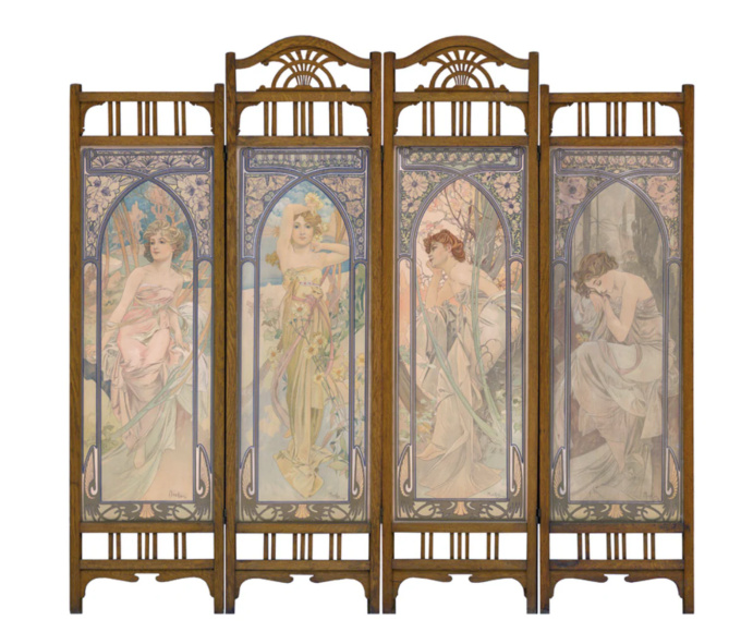 Les heures du jour by Alphonse Mucha