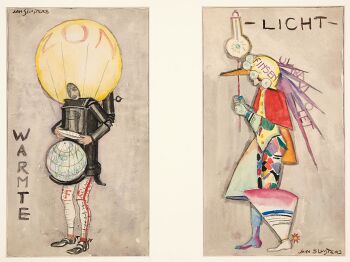 Tweeluik warmte en licht by Jan Sluijters