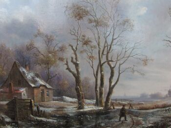 WINTERLANDSCHAP by HENDRIK MANFRIED HAUS