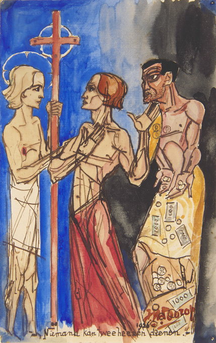 Niemand Kan Twee heeren dienen by Jan Toorop