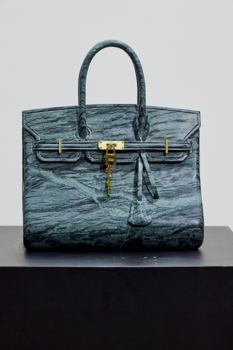 Green Marble Bag II by Phantom Art