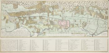 Old map Haarlem area - Jan van Jagen after Daniël Engelman by Artiste Inconnu