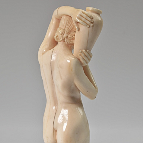 Ivory nude art deco sculpture by Armand Boulard
