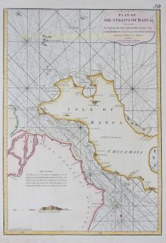 Indonesia, Straits of Banca by Laurie and Whittle