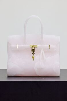 Pink Onyx Marble Bag by Phantom Art