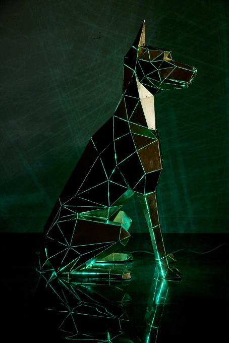 Golden Doberman by Phantom Art