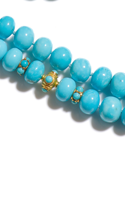 Turquoise 18K Gold Necklace by Its My Gemme