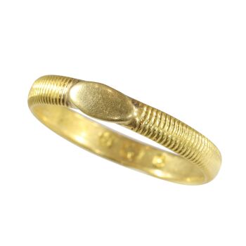18K Gold Wedding Band, circa 1700 – A Ring with a Rich Past and Future Promise by Artiste Inconnu