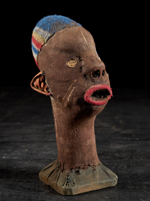 Collection of 20 Decorative and very Expressive Mudzini Reliquary Heads,Bembe People,DRC. by Unknown artist