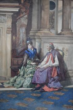 The Confession of a beauty. by Cesare Maccari