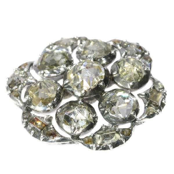 18th Century diamond button by Artista Sconosciuto
